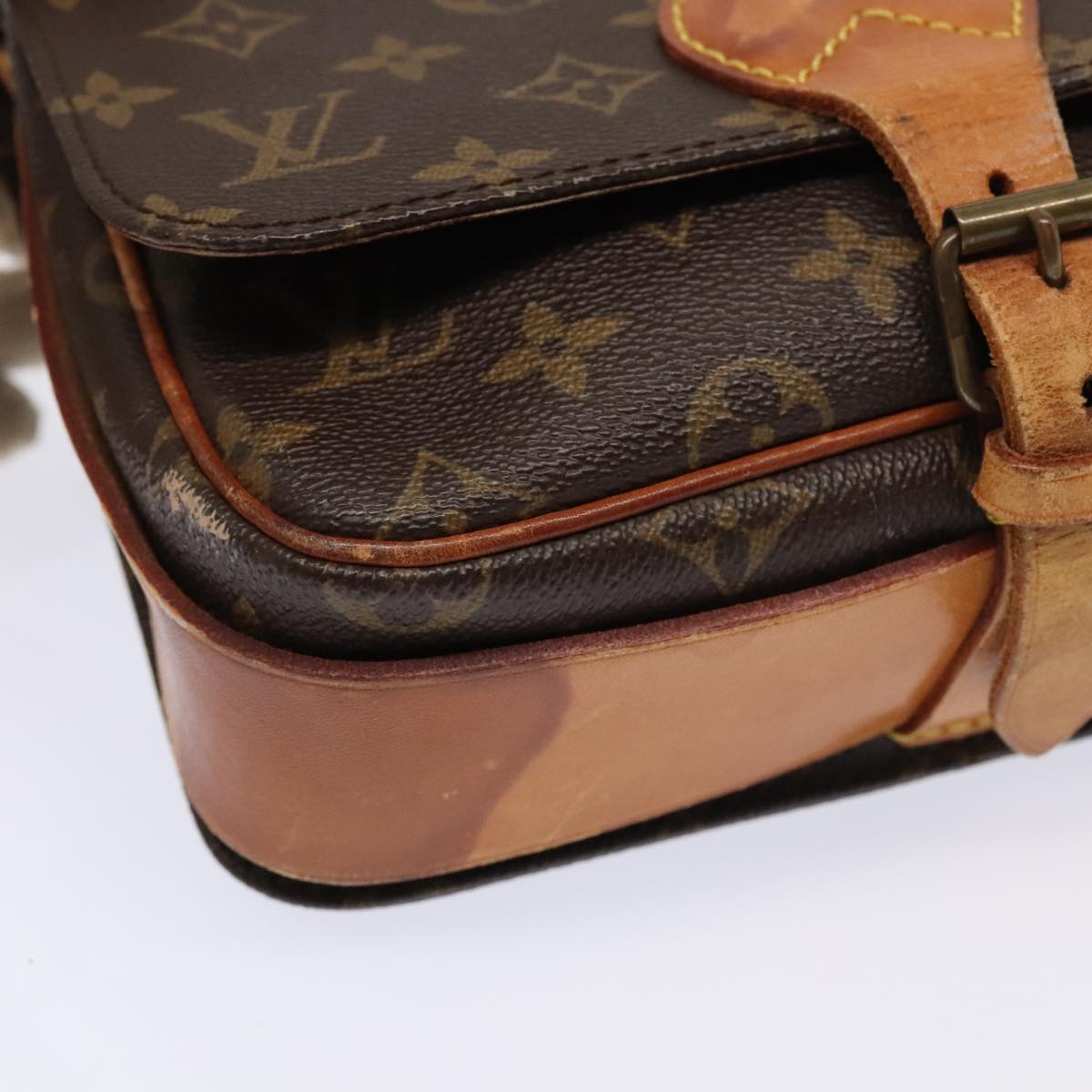 LOUIS VUITTON Monogram Cartouchiere MM Shoulder Bag M51253 LV Auth 93729