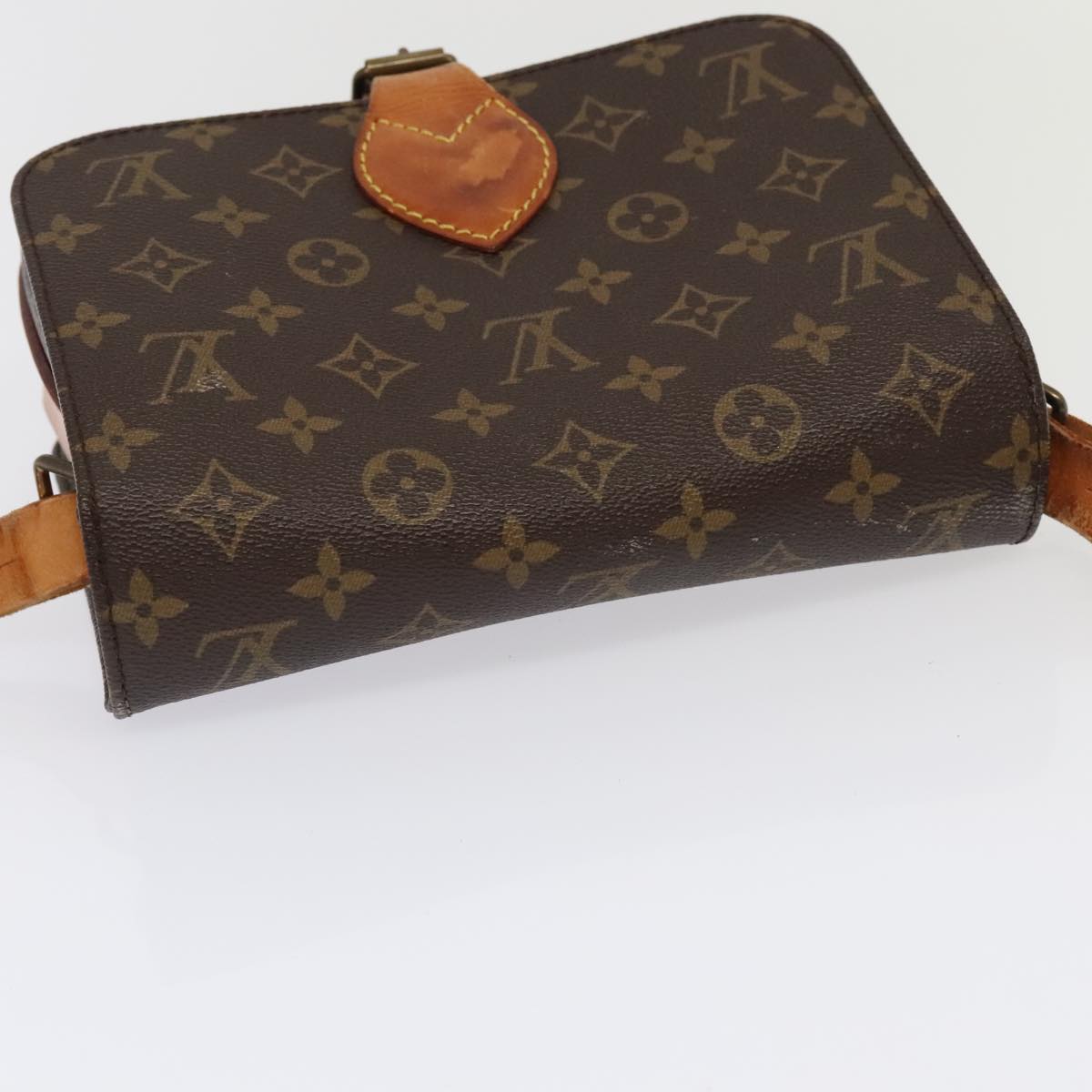 LOUIS VUITTON Monogram Cartouchiere MM Shoulder Bag M51253 LV Auth 93729