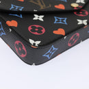 LOUIS VUITTON Monogram Game On Felicie Clutch Bag Black M80232 LV Auth 93736SM-15