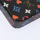 LOUIS VUITTON Monogram Game On Felicie Clutch Bag Black M80232 LV Auth 93736SM-17