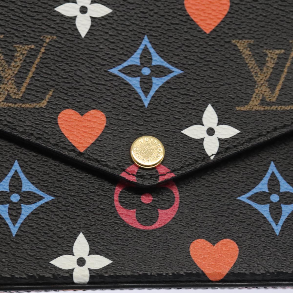 LOUIS VUITTON Monogram Game On Felicie Clutch Bag Black M80232 LV Auth 93736S