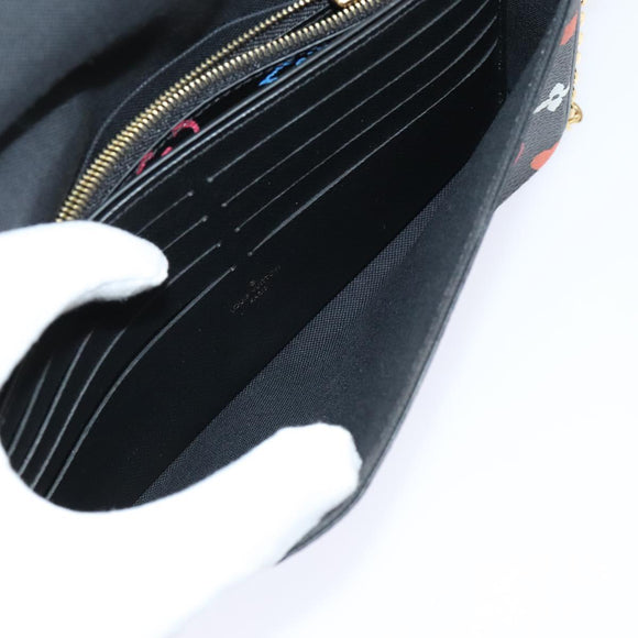 LOUIS VUITTON Monogram Game On Felicie Clutch Bag Black M80232 LV Auth 93736SM