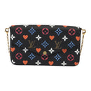 LOUIS VUITTON Monogram Game On Felicie Clutch Bag Black M80232 LV Auth 93736SM-13