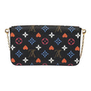 LOUIS VUITTON Monogram Game On Felicie Clutch Bag Black M80232 LV Auth 93736SM-2