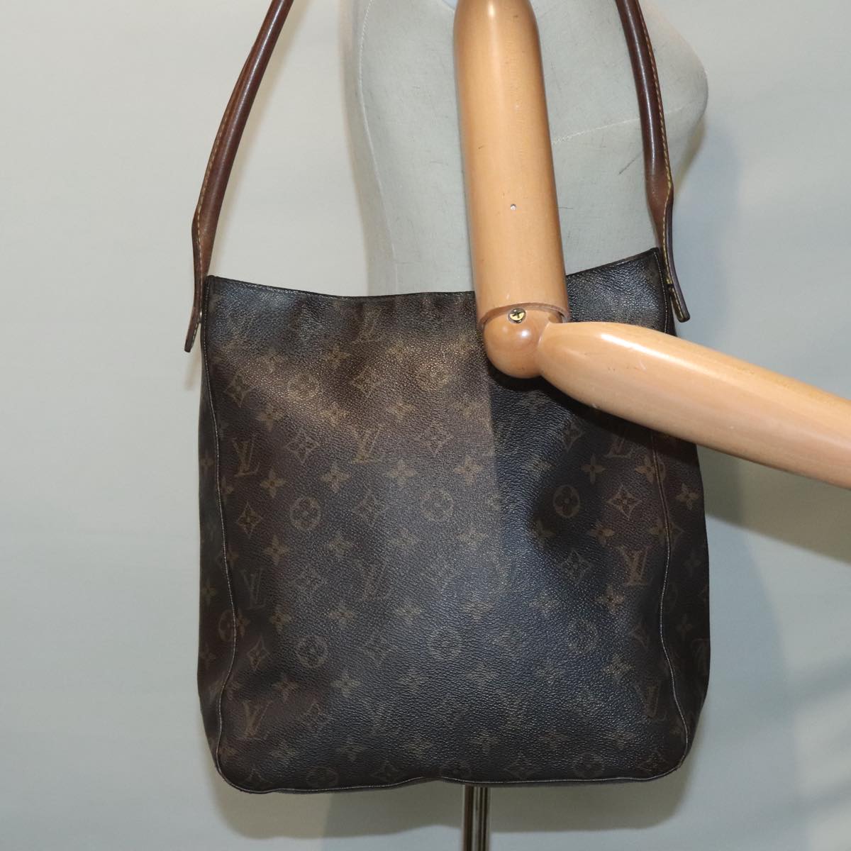 LOUIS VUITTON Monogram Looping GM Shoulder Bag M51145 LV Auth 93739