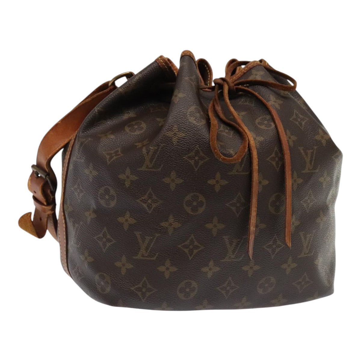 LOUIS VUITTON Monogram Petit Noe Shoulder Bag M42226 LV Auth 93746