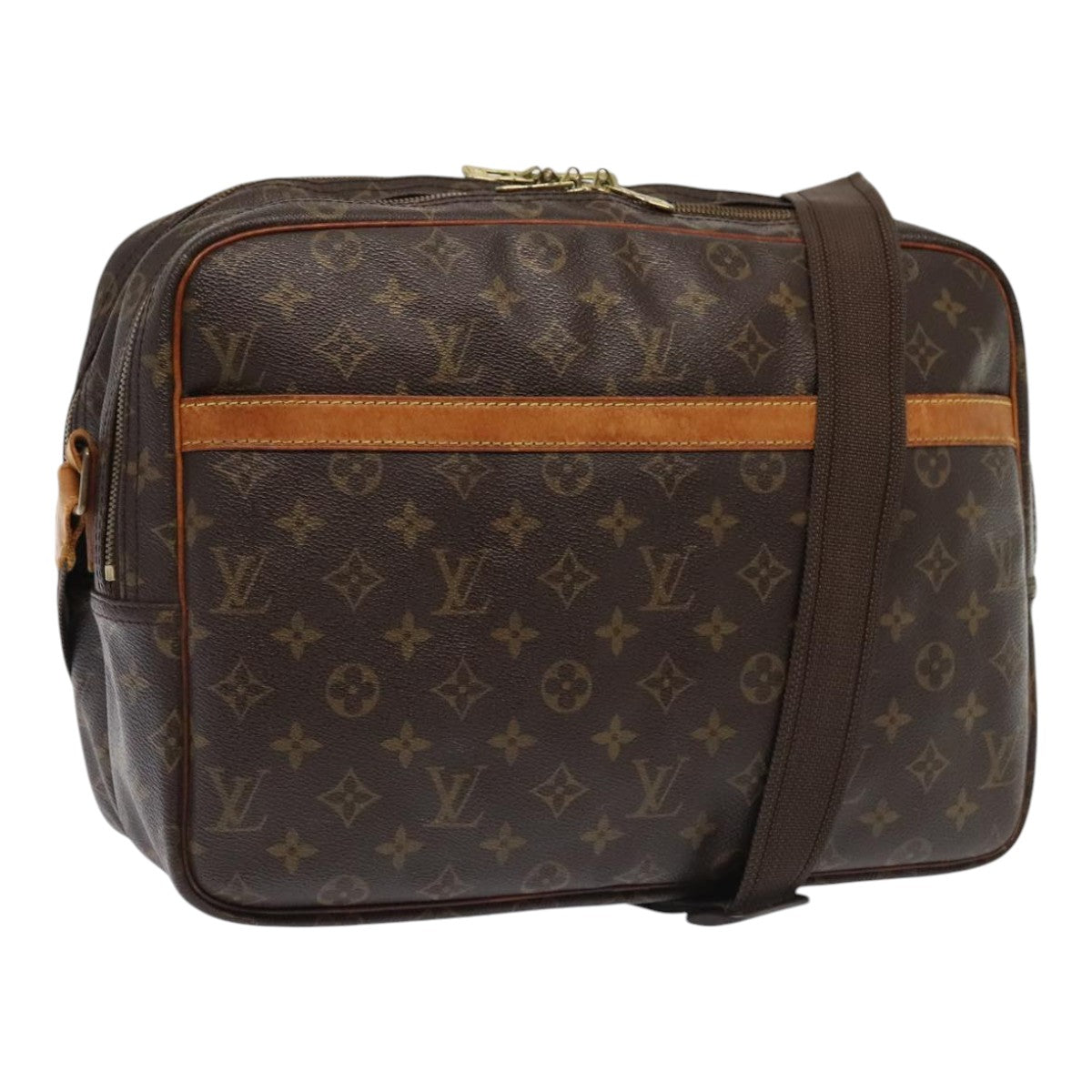 LOUIS VUITTON Monogram Reporter GM Shoulder Bag M45252 LV Auth 93786