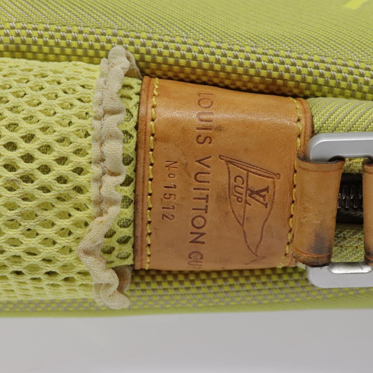 LOUIS VUITTON Damier Geant LV Cup Weatherly Bag Yellow M80636 LV Auth 93798