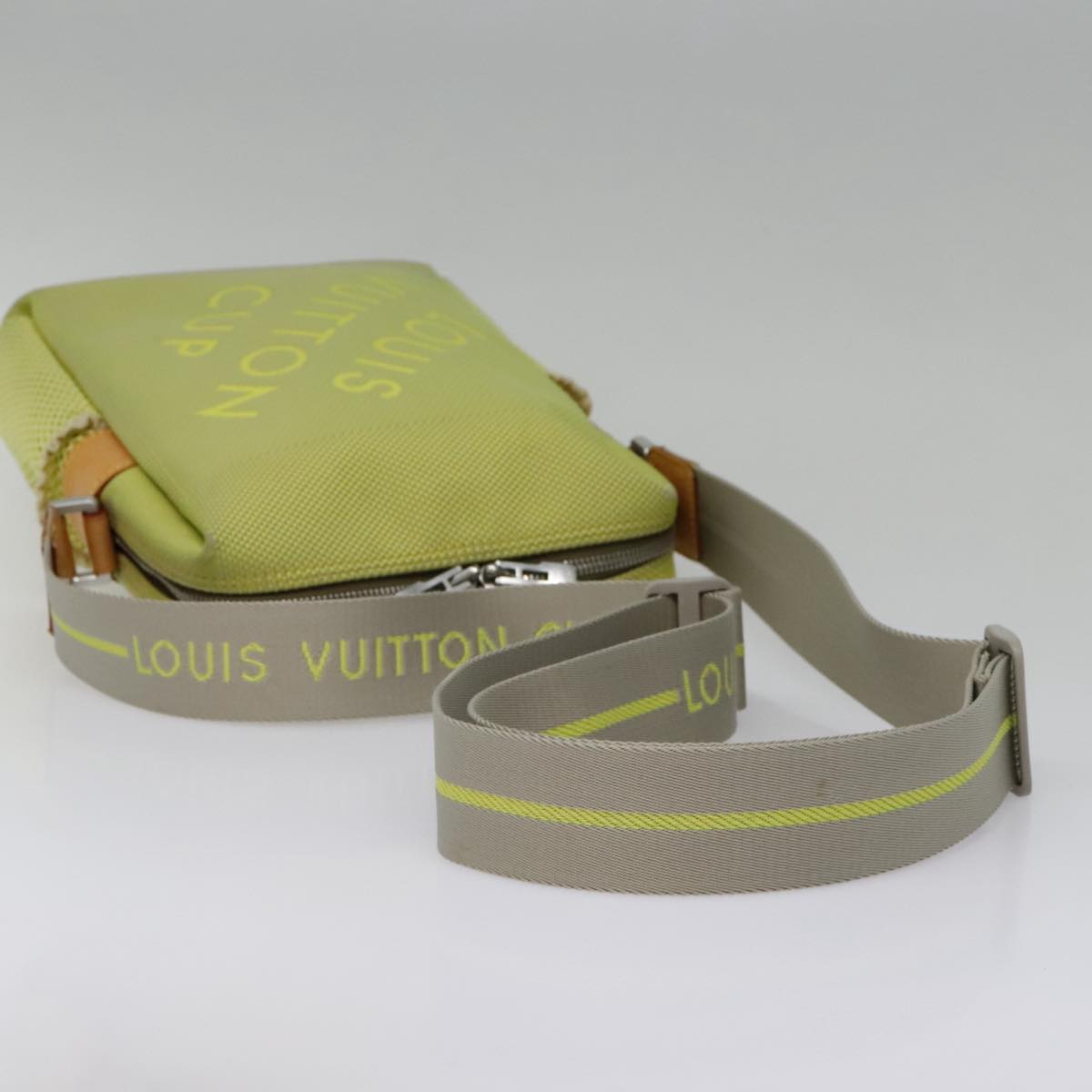 LOUIS VUITTON Damier Geant LV Cup Weatherly Bag Yellow M80636 LV Auth 93798