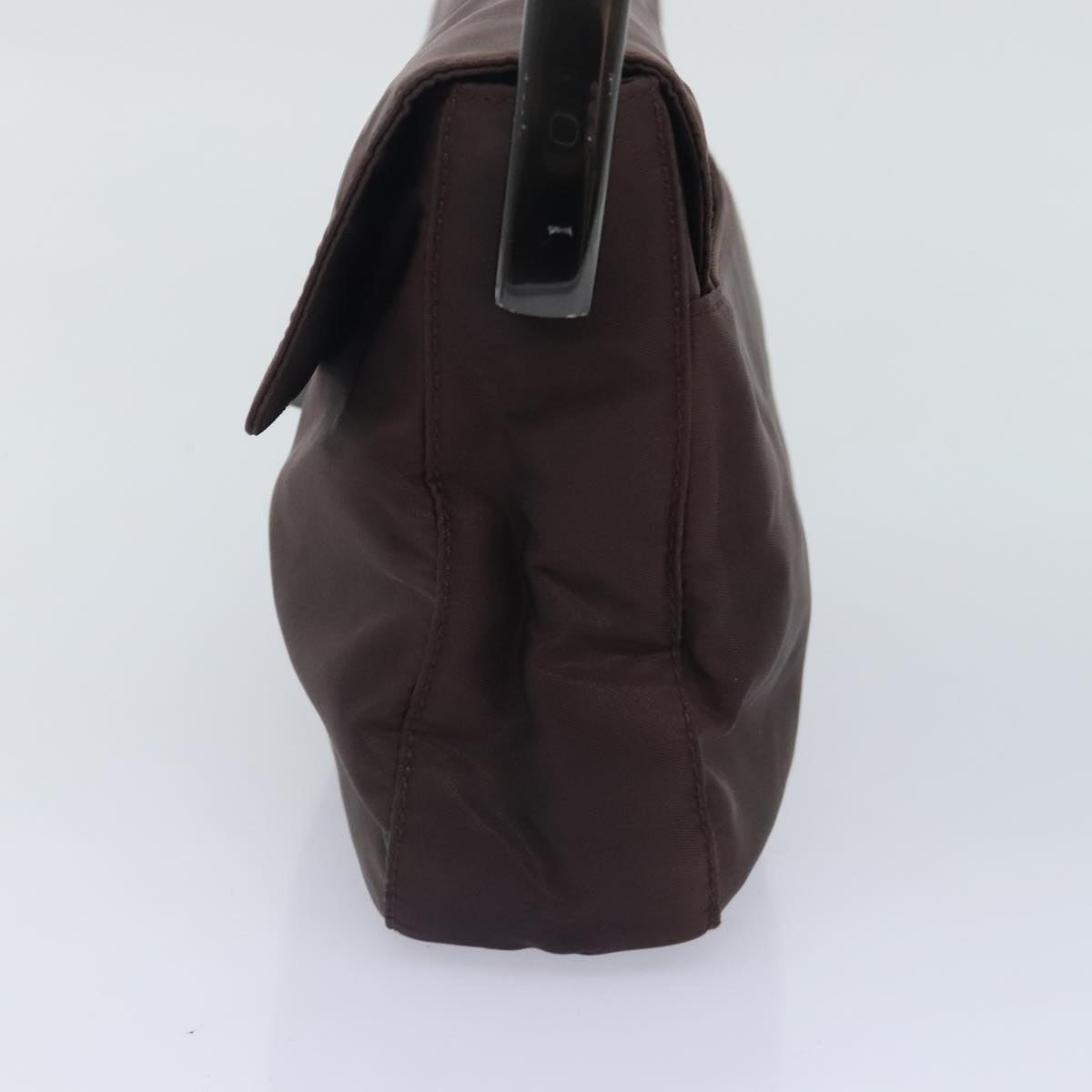 PRADA Hand Bag Nylon Brown Auth 93805