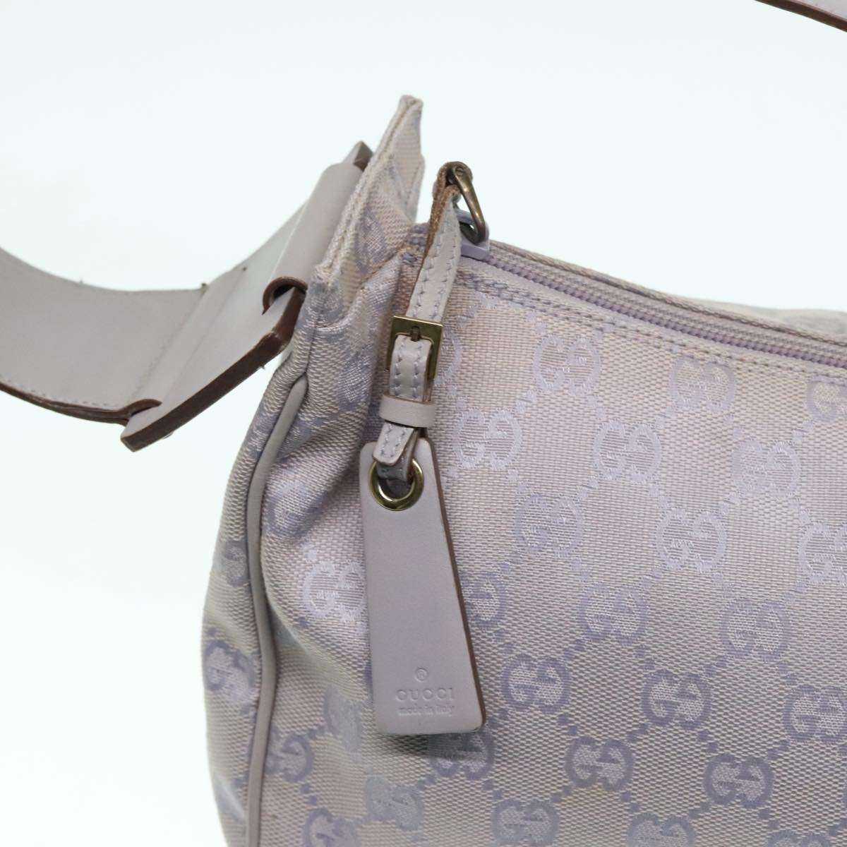 GUCCI GG Canvas Shoulder Bag Purple 92699 Auth 93823