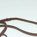 BURBERRY Hand Bag Canvas 2way White Gold Brown Auth 93824V-14