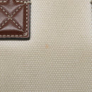 BURBERRY Hand Bag Canvas 2way White Gold Brown Auth 93824V-19