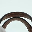 BURBERRY Hand Bag Canvas 2way White Gold Brown Auth 93824V-9