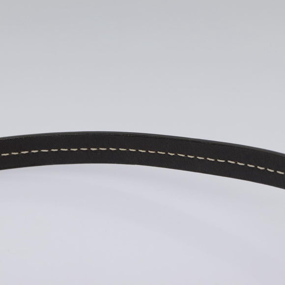 CELINE Macadam Canvas Accessory Pouch PVC Leather White Gold Auth 93826AV