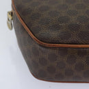 CELINE Macadam Canvas Shoulder Bag PVC Leather Brown Gold Auth 93827-9