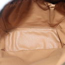 CELINE Macadam Canvas Shoulder Bag PVC Leather Brown Gold Auth 93827-10
