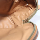 CELINE Macadam Canvas Shoulder Bag PVC Leather Brown Gold Auth 93827-19