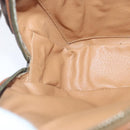 CELINE Macadam Canvas Shoulder Bag PVC Leather Brown Gold Auth 93827-20