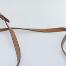CELINE Macadam Canvas Umhängetasche PVC Leder Braun Gold Auth 93827-8