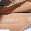 CELINE Macadam Canvas Shoulder Bag PVC Leather Brown Gold Auth 93829-11