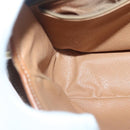 CELINE Macadam Canvas Shoulder Bag PVC Leather Brown Gold Auth 93829-20
