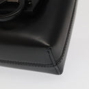 Salvatore Ferragamo Gancini Hand Bag Leather Black Auth 93834AM-8