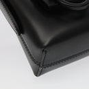 Salvatore Ferragamo Gancini Hand Bag Leather Black Auth 93834AM-15