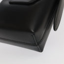 Salvatore Ferragamo Gancini Hand Bag Leather Black Auth 93834AM-16