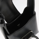 Salvatore Ferragamo Gancini Hand Bag Leather Black Auth 93834AM-20