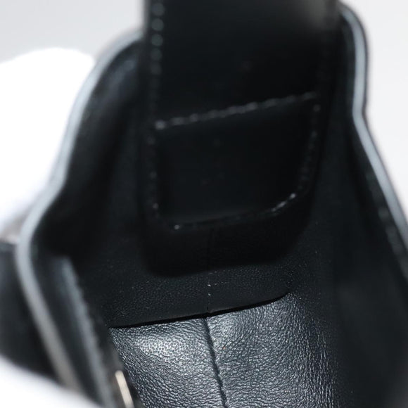 Salvatore Ferragamo Gancini Hand Bag Leather Black Auth 93834AM