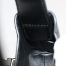 Salvatore Ferragamo Gancini Hand Bag Leather Black Auth 93834AM-22