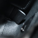 Salvatore Ferragamo Gancini Hand Bag Leather Black Auth 93834AM-11