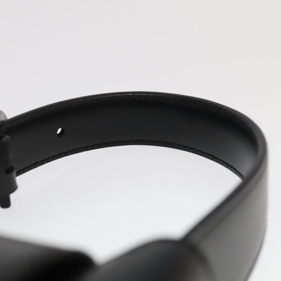 Salvatore Ferragamo Gancini Hand Bag Leather Black Auth 93834AM