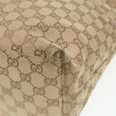 GUCCI GG Canvas Tote Bag Beige 155524 Auth 93858-9