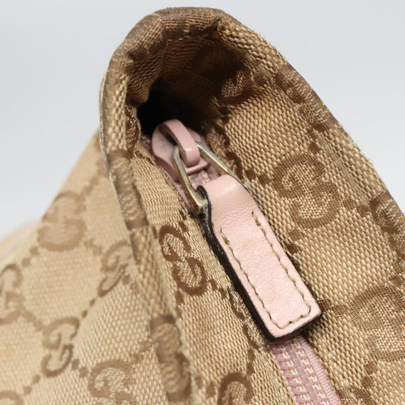 GUCCI GG Canvas Tote Bag Beige 155524 Auth 93858