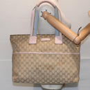 GUCCI GG Canvas Tote Bag Beige 155524 Auth 93858-22