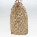 GUCCI GG Canvas Tote Bag Beige 155524 Auth 93858-3