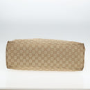 GUCCI GG Canvas Tote Bag Beige 155524 Auth 93858-5
