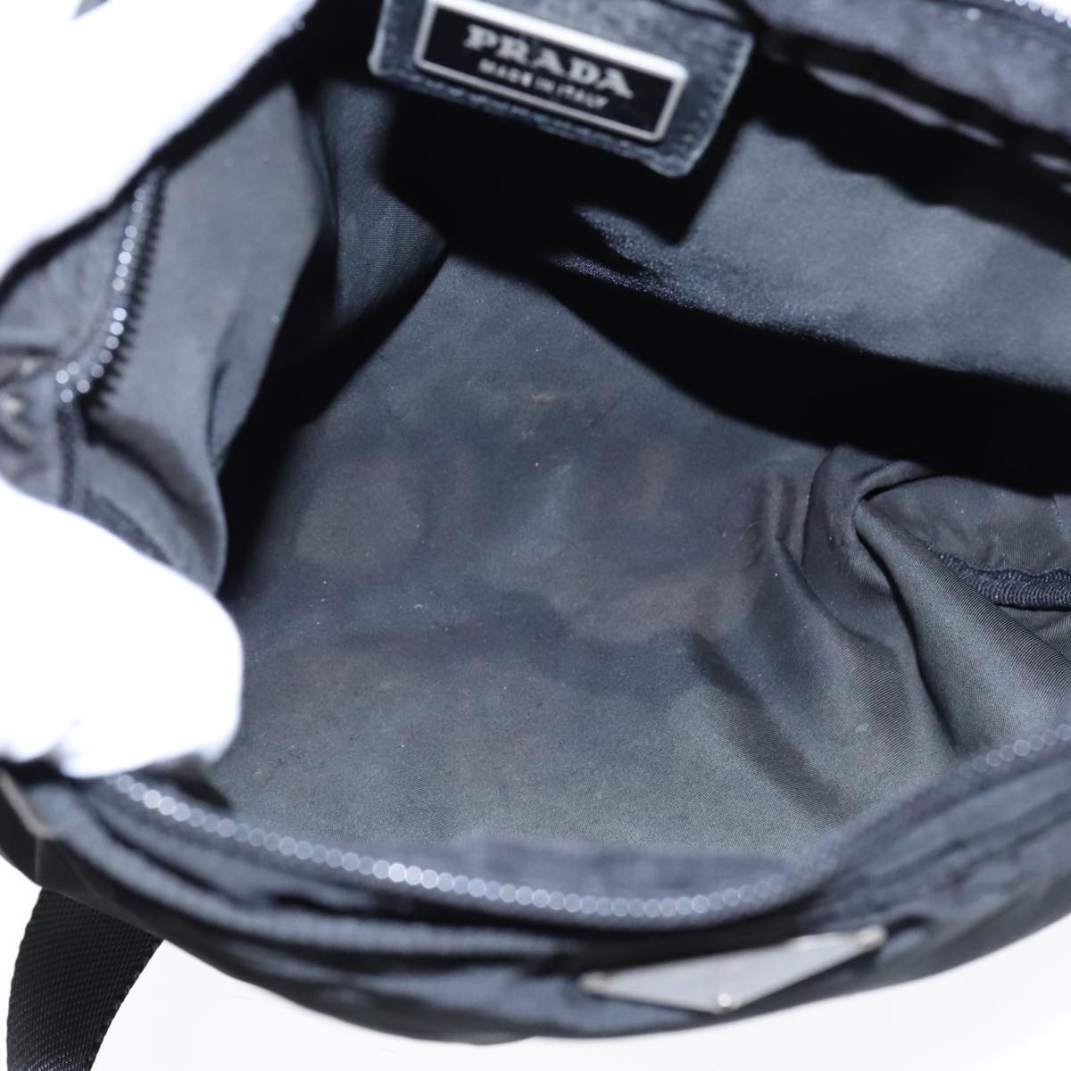 PRADA Shoulder Bag Nylon Black Auth 93870