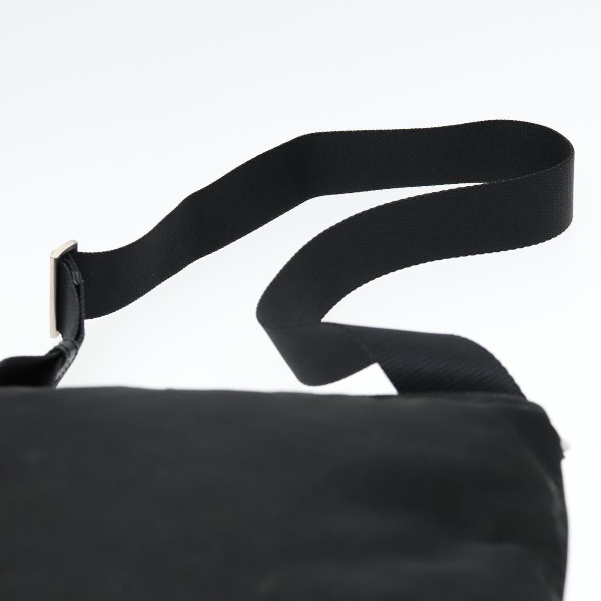 PRADA Shoulder Bag Nylon Black Auth 93870