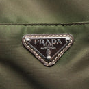 PRADA Hand Bag Nylon 2way Khaki Auth 93872-19