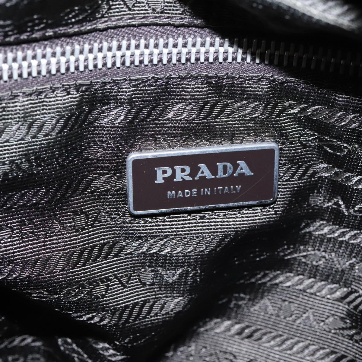 PRADA Hand Bag Nylon 2way Khaki Auth 93872