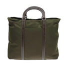 PRADA Hand Bag Nylon 2way Khaki Auth 93872-2