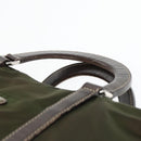 PRADA Hand Bag Nylon 2way Khaki Auth 93872-14