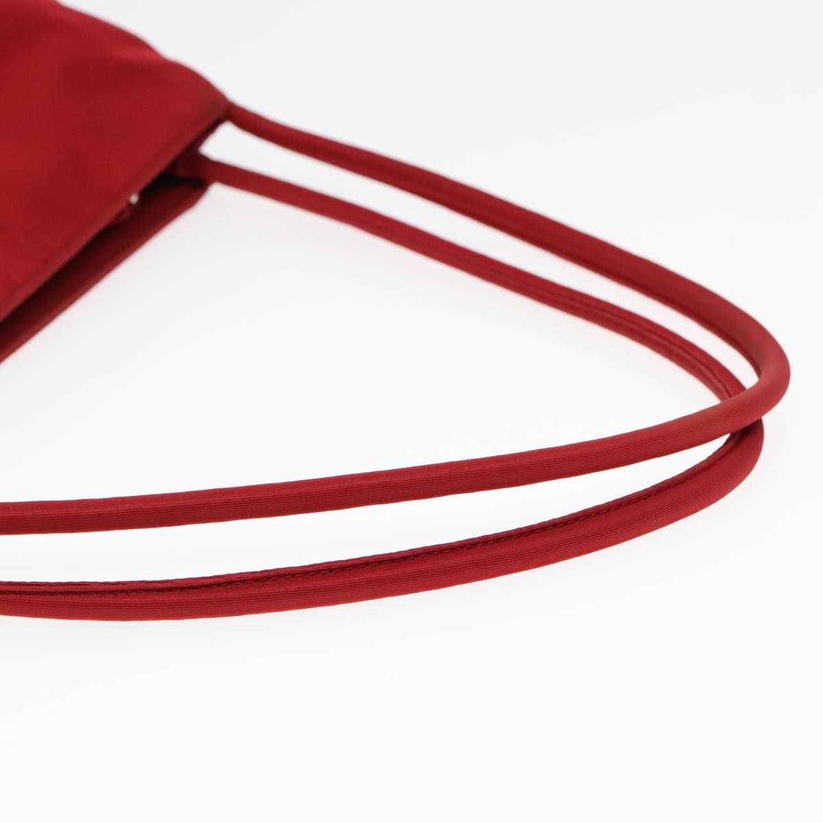 PRADA Tote Bag Nylon Red Auth 93876