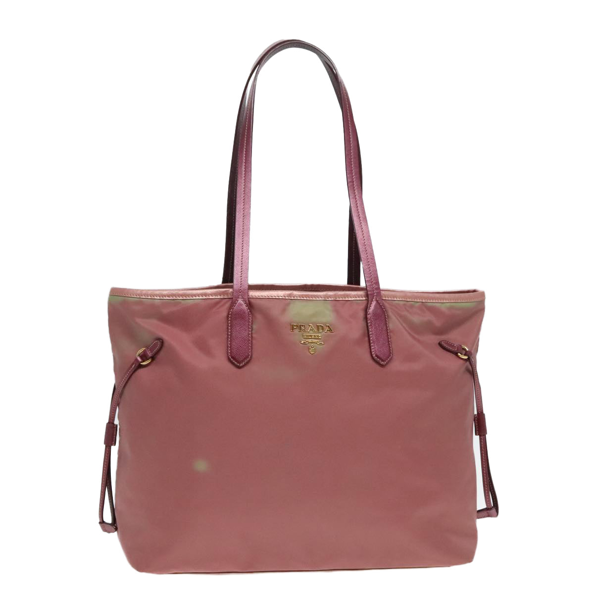 PRADA Tote Bag Nylon Pink Auth 93878