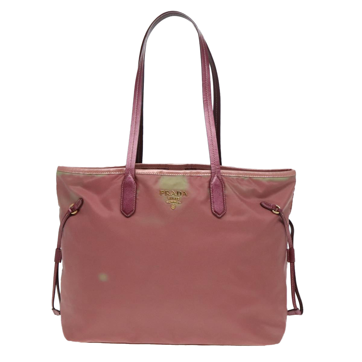 PRADA Tote Bag Nylon Pink Auth 93878