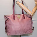 PRADA Tote Bag Nylon Pink Auth 93878-22