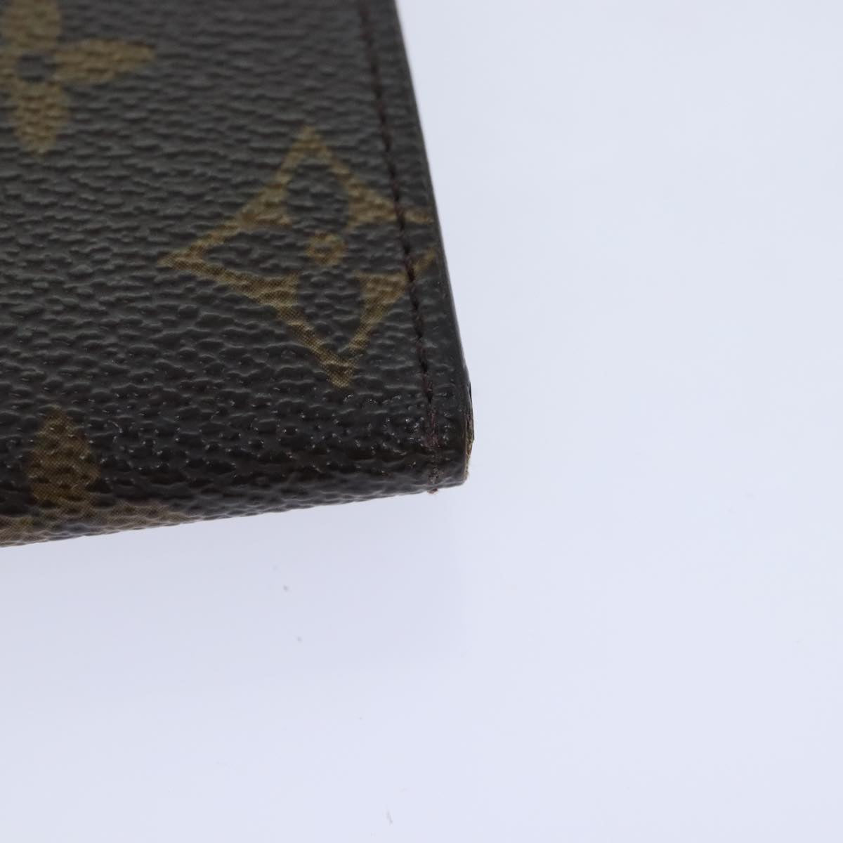 LOUIS VUITTON Monogram Porte Monnaie Plat Coin Purse M61930 LV Auth 93880